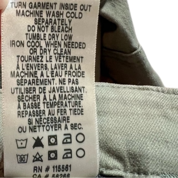 7‎ For All Mankind women’s  Cargo Pants M Green Flap Pockets Casual size 30 NWOT - Picture 12 of 14